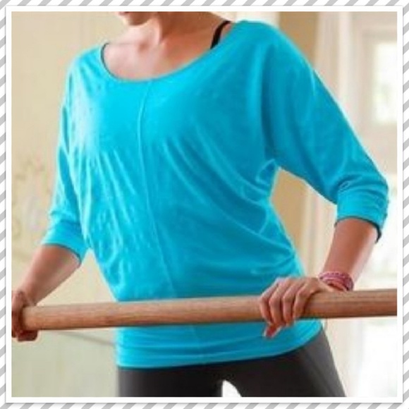 Athleta Tops - ATHLETA Shimmer Stripe Dory Dolman Tunic